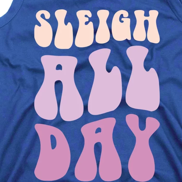 Pastel Winter Christmas Sleigh All Day Gift Tank Top