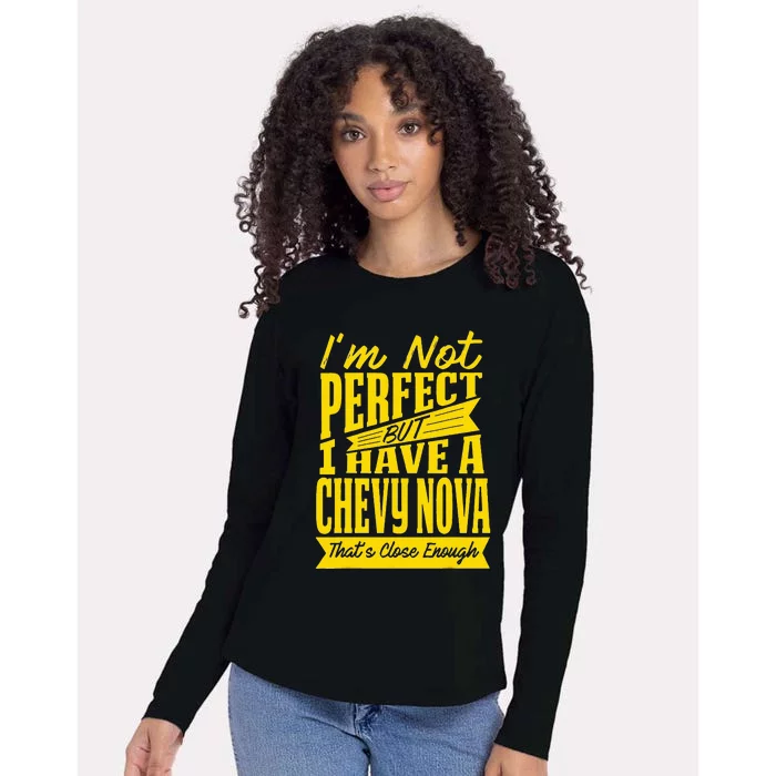 Perfect With C.H.E.V.Y N.O.V.A Womens Cotton Relaxed Long Sleeve T-Shirt