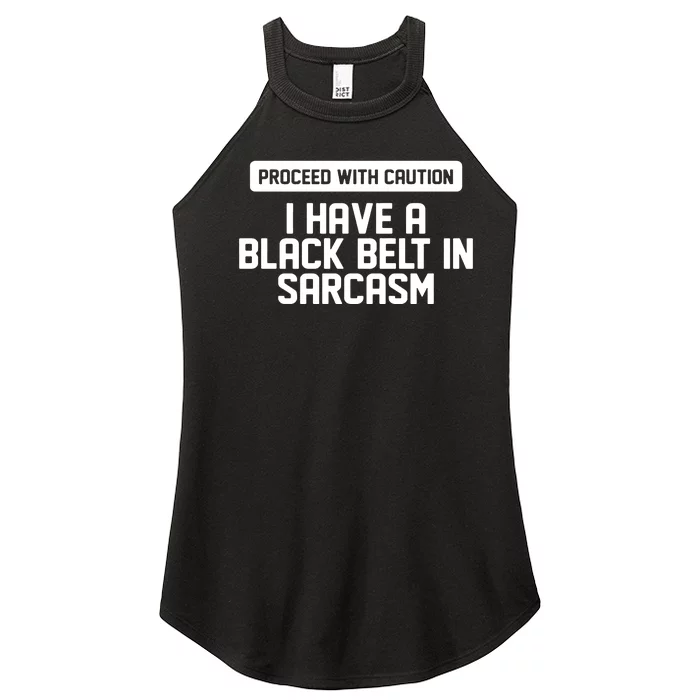 Proceed With Caution Women’s Perfect Tri Rocker Tank