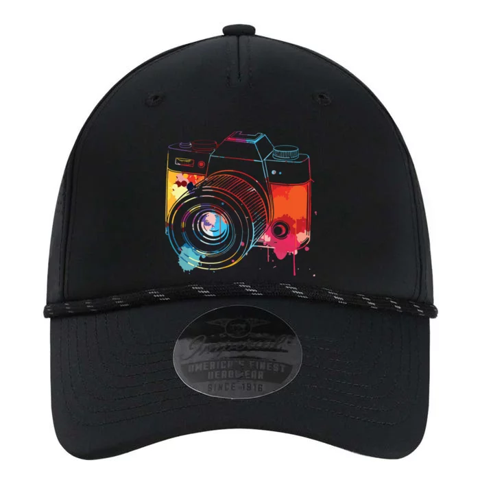 Photography Watercolor Camera Photographer Photo Tee Performance The Dyno Cap