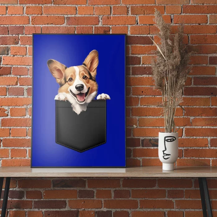 Pembroke Welsh Corgi In Pocket For Dog Canine Enthusiasts Gift Poster