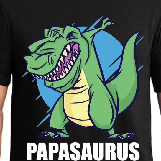 Papasaurus With Dinosaur A Saurus For Father's Day Gift Pajama Set