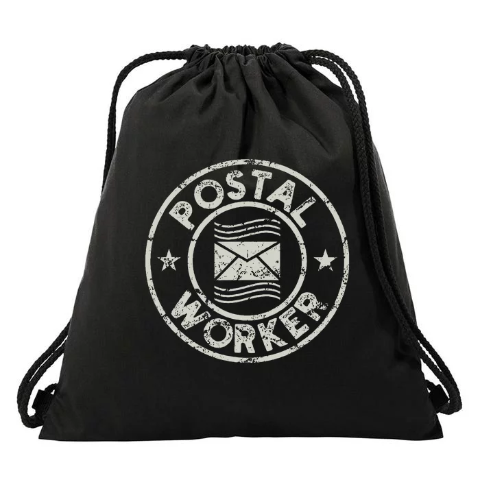 Postal Worker Delivery Service Post Office World Post Day Drawstring Bag