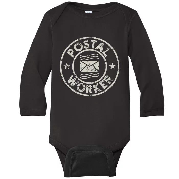 Postal Worker Delivery Service Post Office World Post Day Baby Long Sleeve Bodysuit