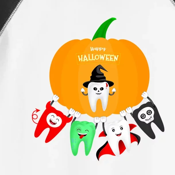 Pumpkin With Dental Squad Halloween Ghost Vampire Cute Teeth Great Gift Toddler Fine Jersey T-Shirt