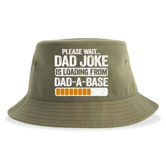 Please Wait Dad Joke Is Loading From Dadabase Best Dad Gift Sustainable Bucket Hat