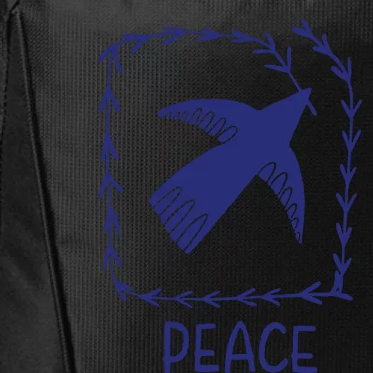 Peace With Dove And Laurel City Backpack