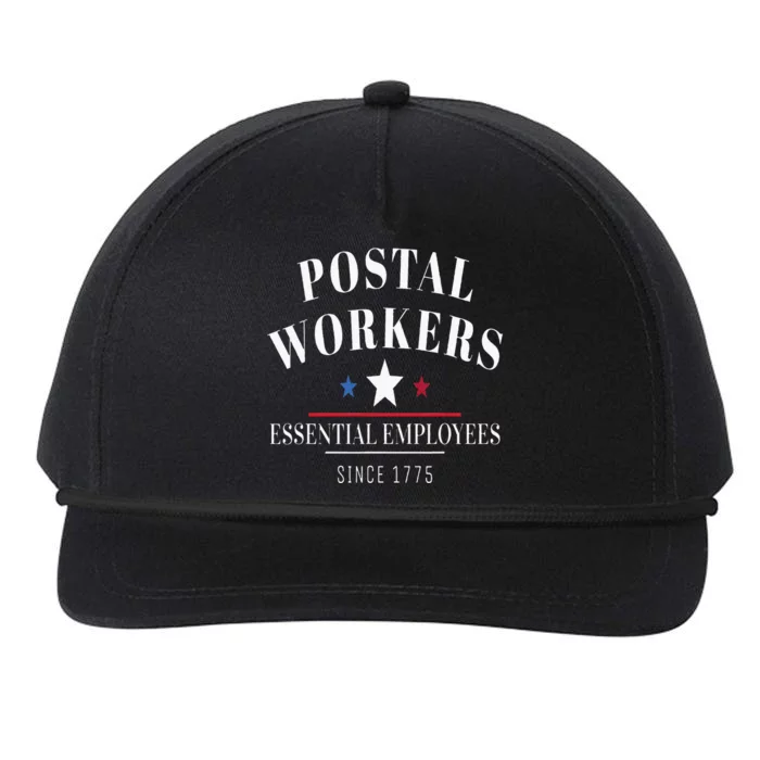 Postal Workers Essential Employee Vote By Mail Snapback Five-Panel Rope Hat