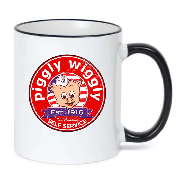 Piggly Wiggly Est 1916 Self Service Retro Black Color Changing Mug