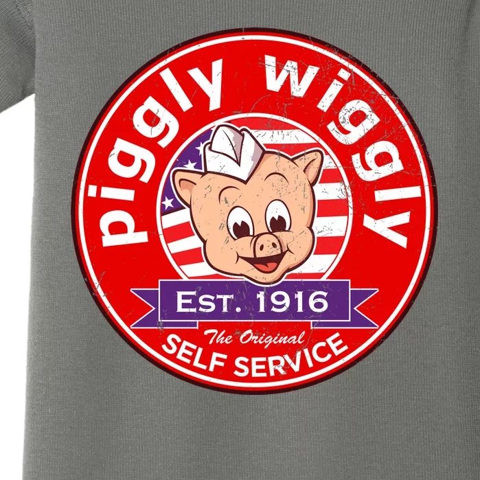 Piggly Wiggly Est 1916 Self Service Retro Baby Bodysuit