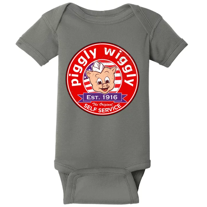 Piggly Wiggly Est 1916 Self Service Retro Baby Bodysuit