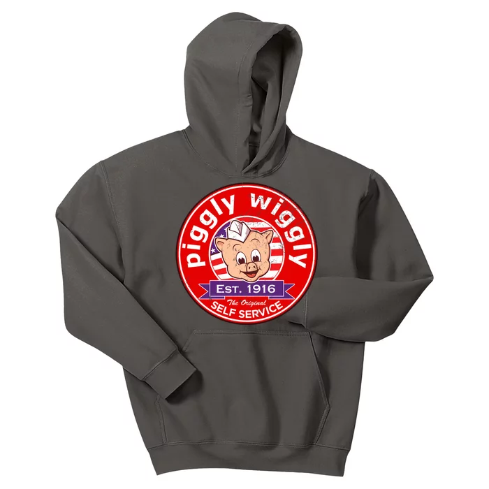 Piggly Wiggly Est 1916 Self Service Retro Kids Hoodie