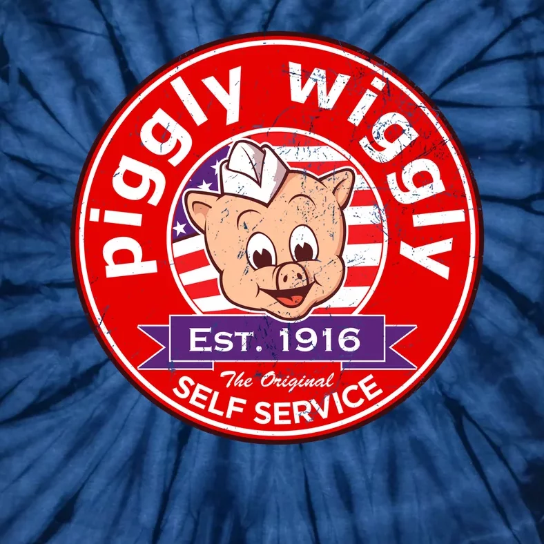 Piggly Wiggly Est 1916 Self Service Retro Tie-Dye T-Shirt