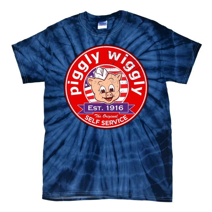 Piggly Wiggly Est 1916 Self Service Retro Tie-Dye T-Shirt