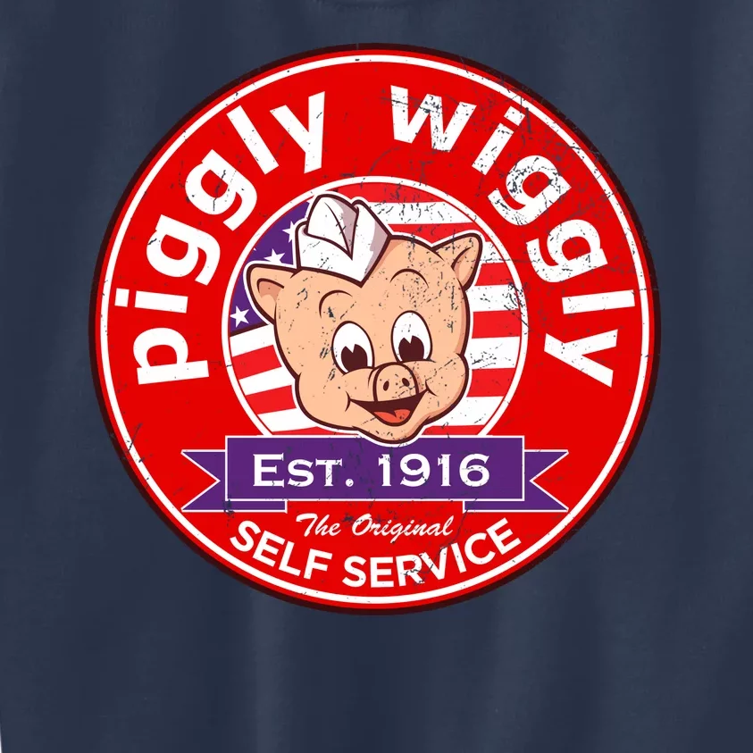 Piggly Wiggly Est 1916 Self Service Retro Kids Sweatshirt