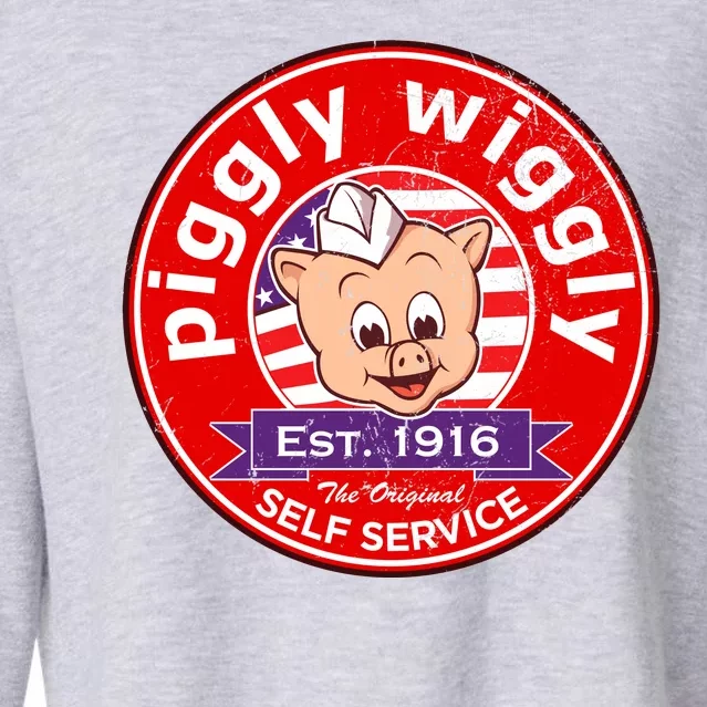 Piggly Wiggly Est 1916 Self Service Retro Cropped Pullover Crew