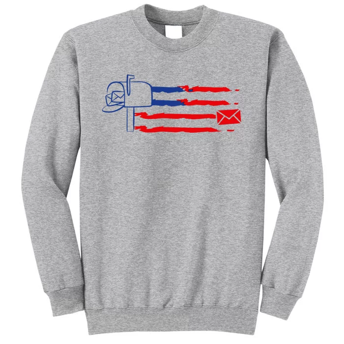 Postal Worker Funny For Delivery Mailman Postman Usa Tall Sweatshirt