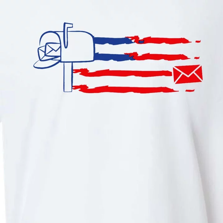 Postal Worker Funny For Delivery Mailman Postman Usa Sueded Cloud Jersey T-Shirt