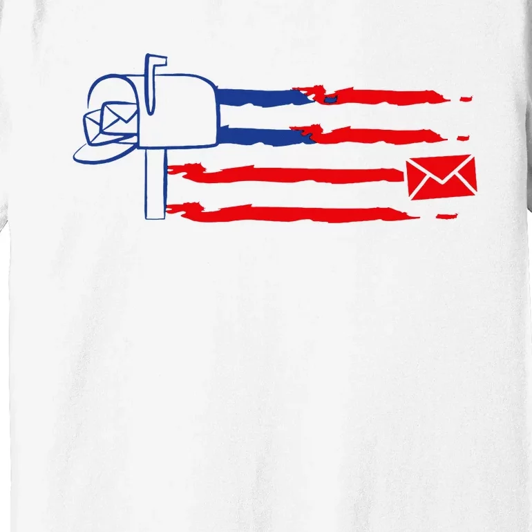 Postal Worker Funny For Delivery Mailman Postman Usa Premium T-Shirt