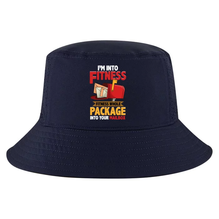 Postal Worker Funny Mailman Postman IM Into Fitness Cool Comfort Performance Bucket Hat