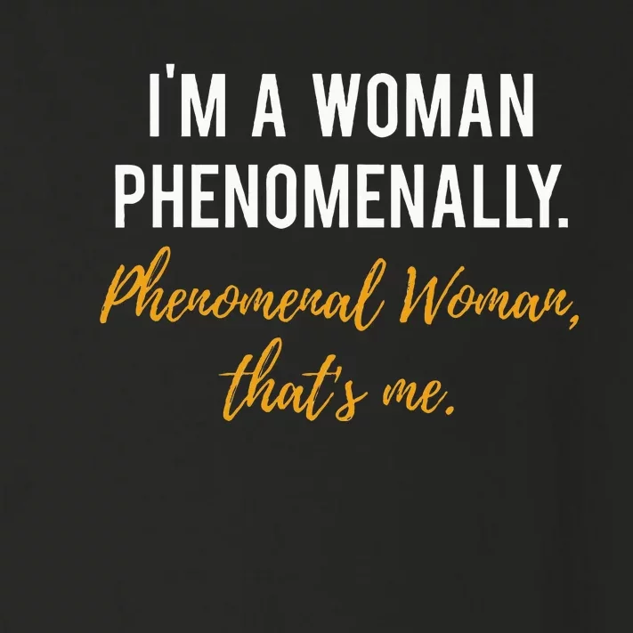 Phenomenal Womam Feminist Toddler Long Sleeve Shirt