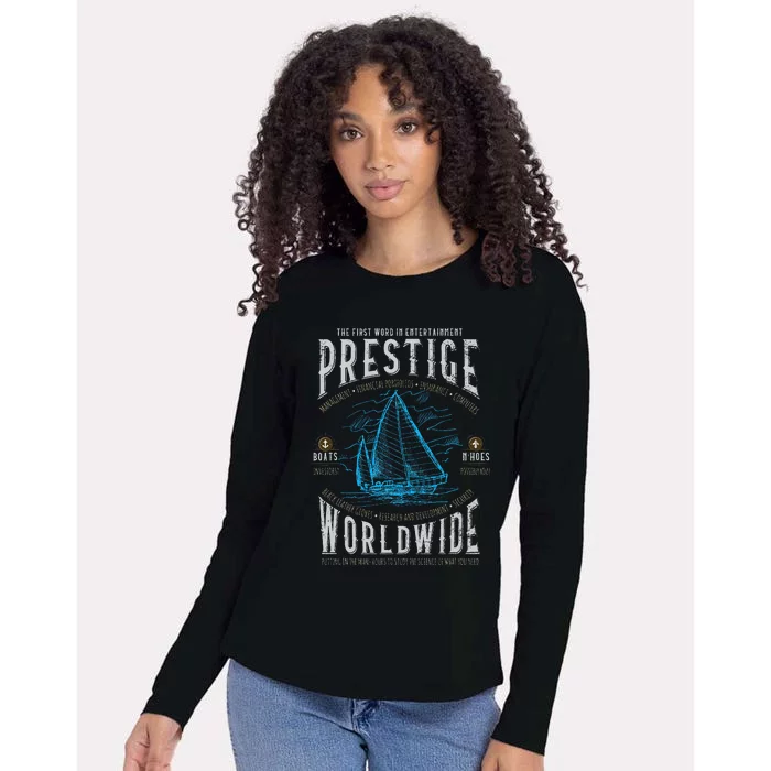 Prestige Worldwide Funny Step Brother Boats Womens Cotton Relaxed Long Sleeve T-Shirt