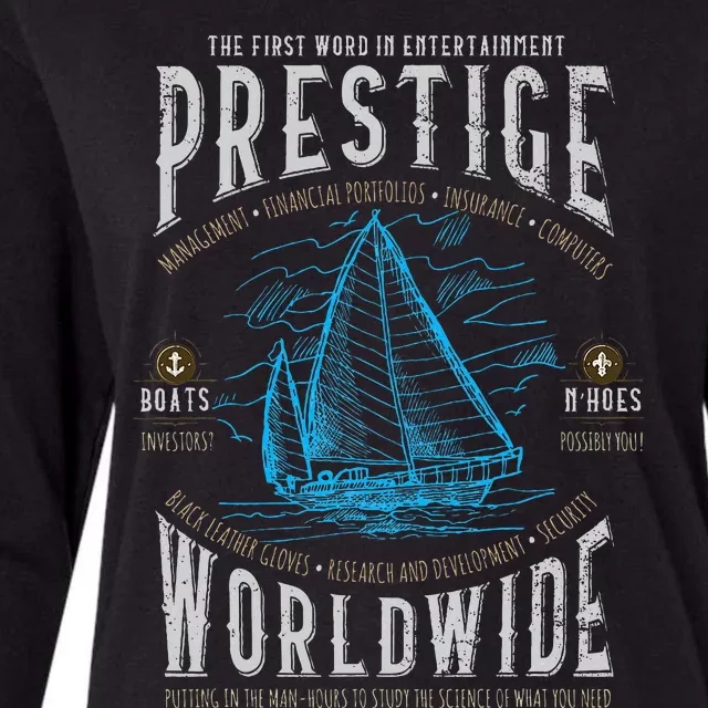 Prestige Worldwide Funny Step Brother Boats Womens Cotton Relaxed Long Sleeve T-Shirt