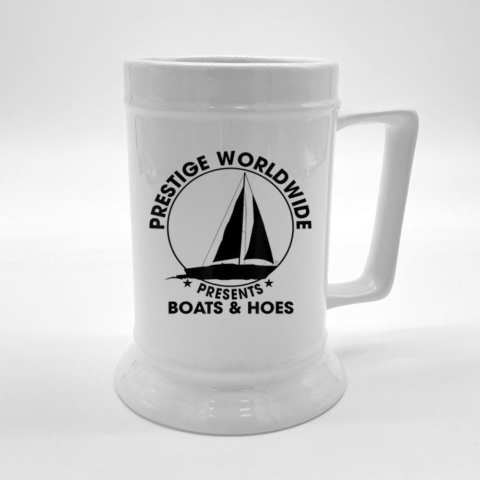 Prestige Worldwide Funny Cool Boats And Hoes Front & Back Beer Stein