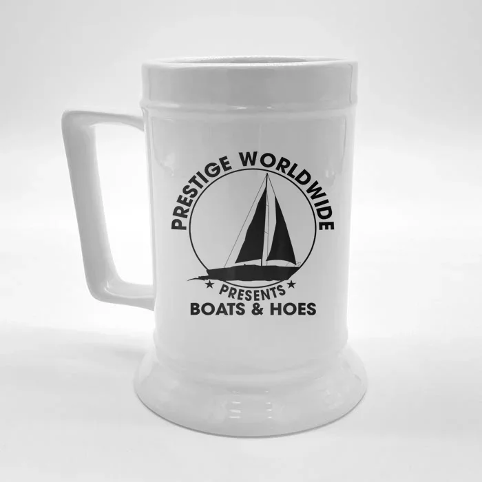 Prestige Worldwide Funny Cool Boats And Hoes Front & Back Beer Stein