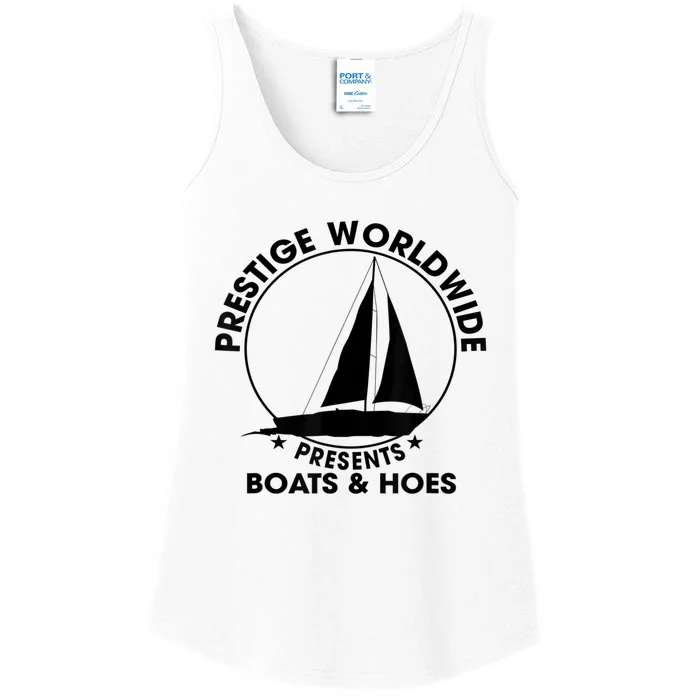 Prestige Worldwide Funny Cool Boats And Hoes Ladies Essential Tank