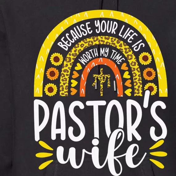 Pastor Wife Funny Special Christian Church Appreciation Gift Premium Hoodie