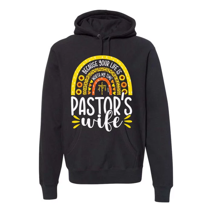 Pastor Wife Funny Special Christian Church Appreciation Gift Premium Hoodie