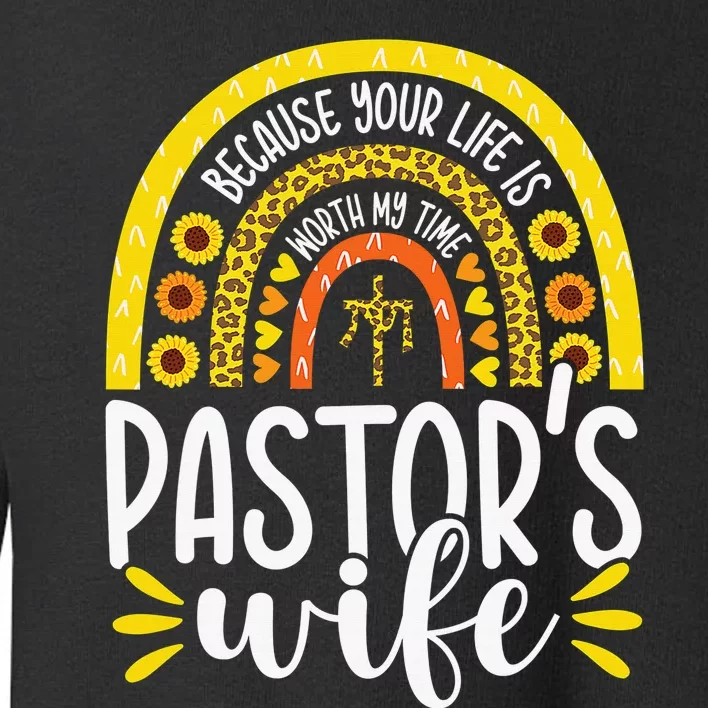 Pastor Wife Funny Special Christian Church Appreciation Gift Toddler Sweatshirt