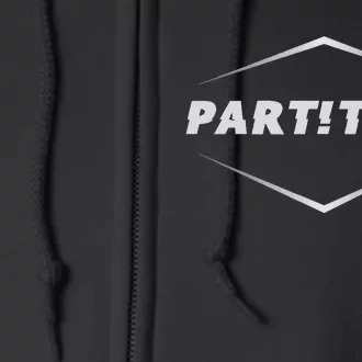 Partition White funny logo Full Zip Hoodie