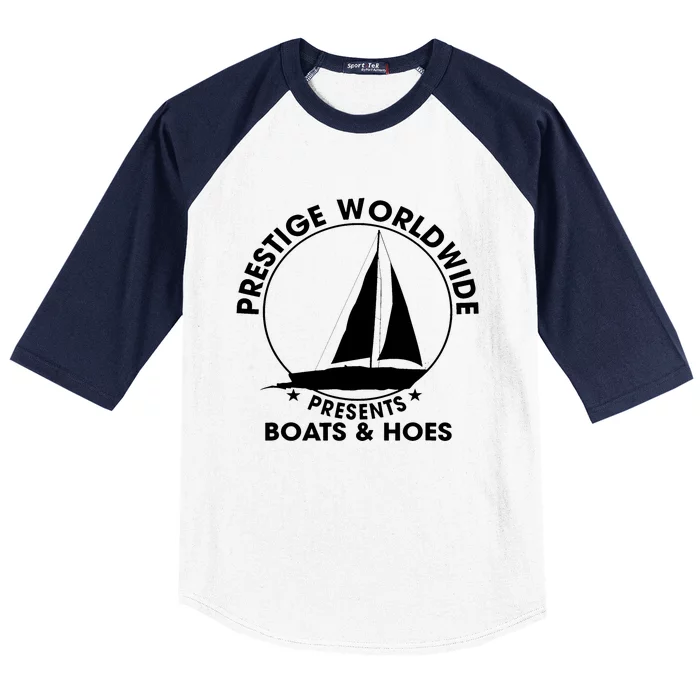 Prestige Worldwide Funny Cool Boats And Hoes Baseball Sleeve Shirt