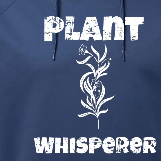 Plant Whisperer Funny Performance Fleece Hoodie