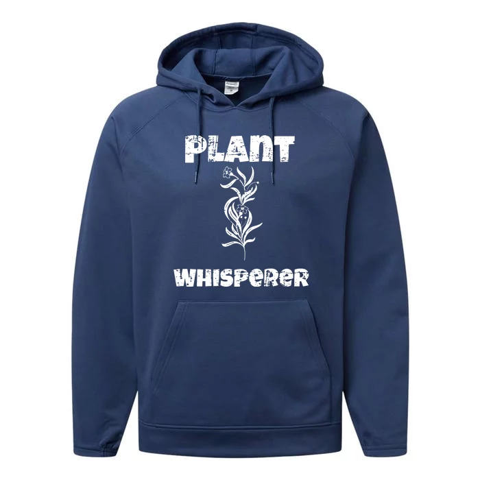 Plant Whisperer Funny Performance Fleece Hoodie