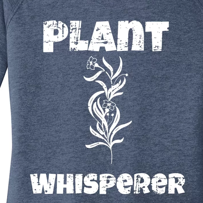 Plant Whisperer Funny Women's Perfect Tri Tunic Long Sleeve Shirt