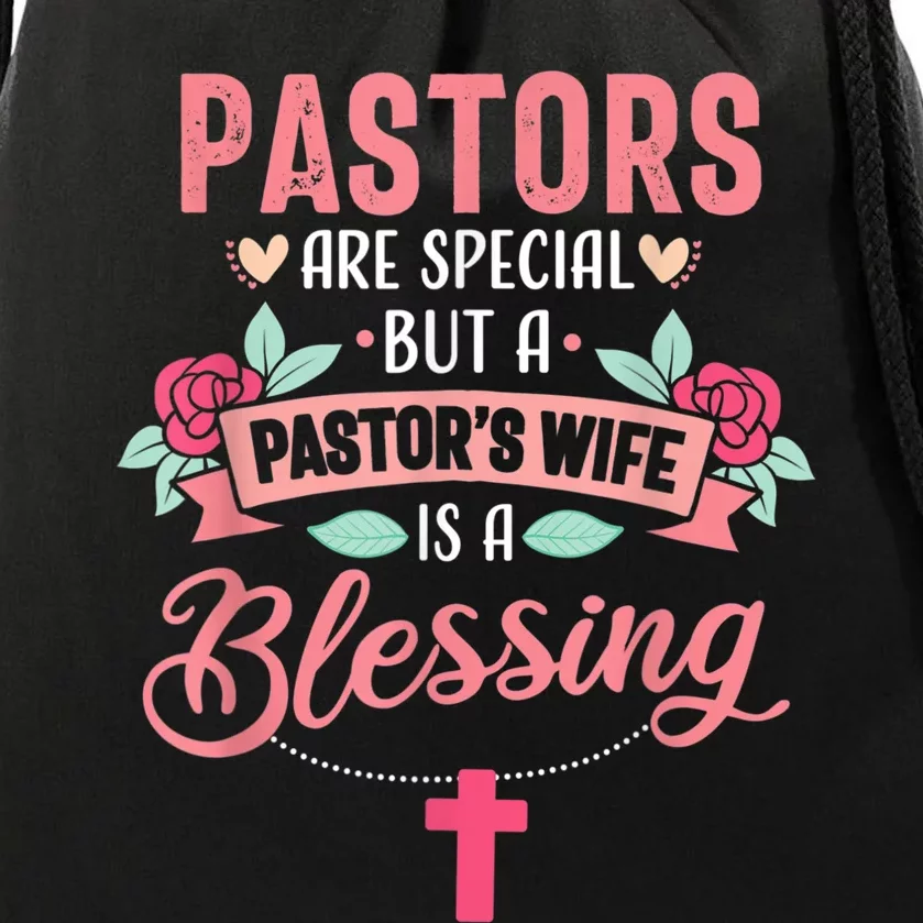 Pastor Wife Funny Special Christian Church Appreciation Drawstring Bag