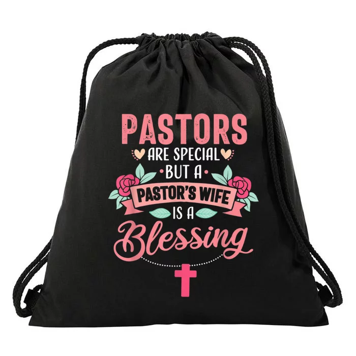 Pastor Wife Funny Special Christian Church Appreciation Drawstring Bag