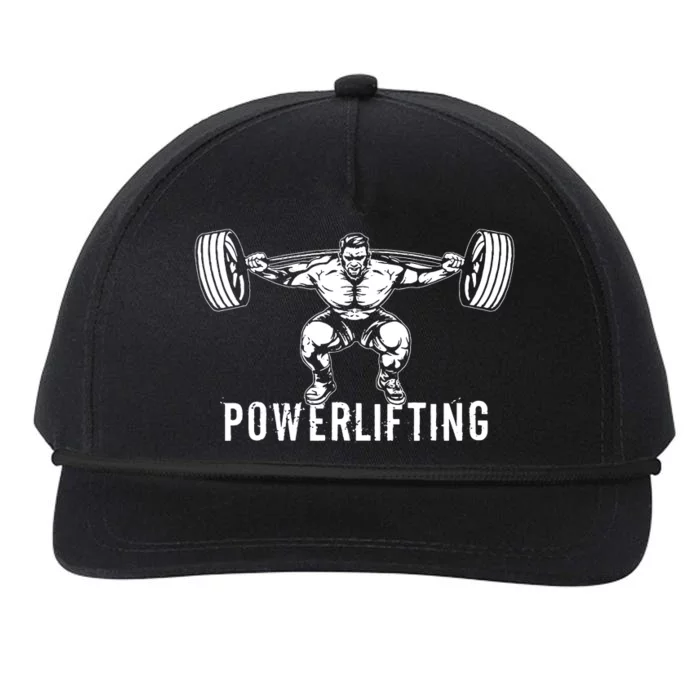 Powerlifting Workout Fitness Snapback Five-Panel Rope Hat