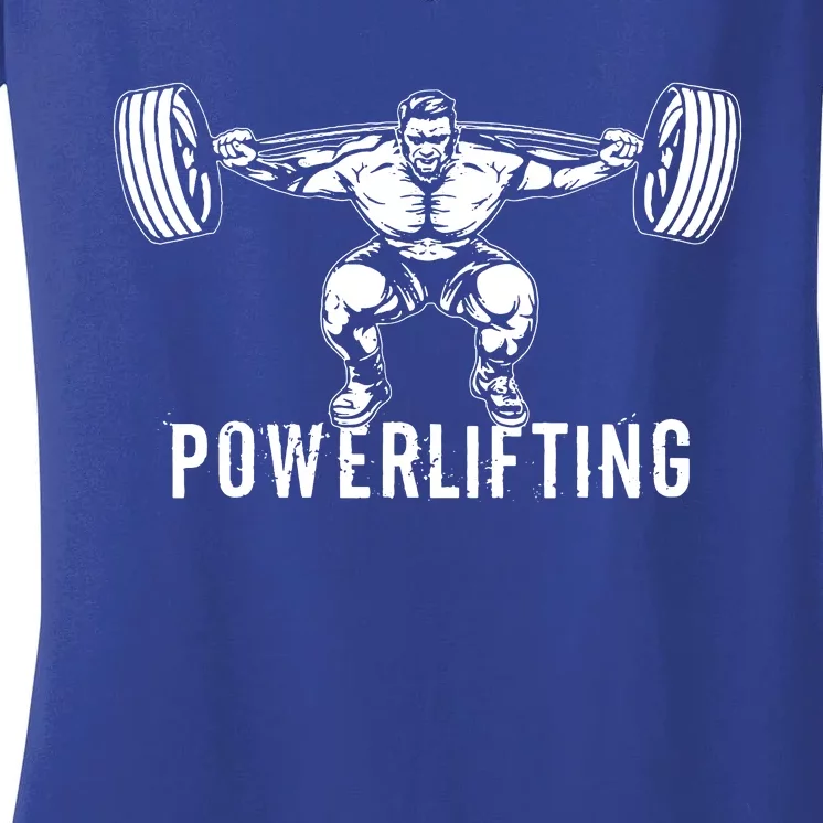 Powerlifting Workout Fitness Women's V-Neck T-Shirt