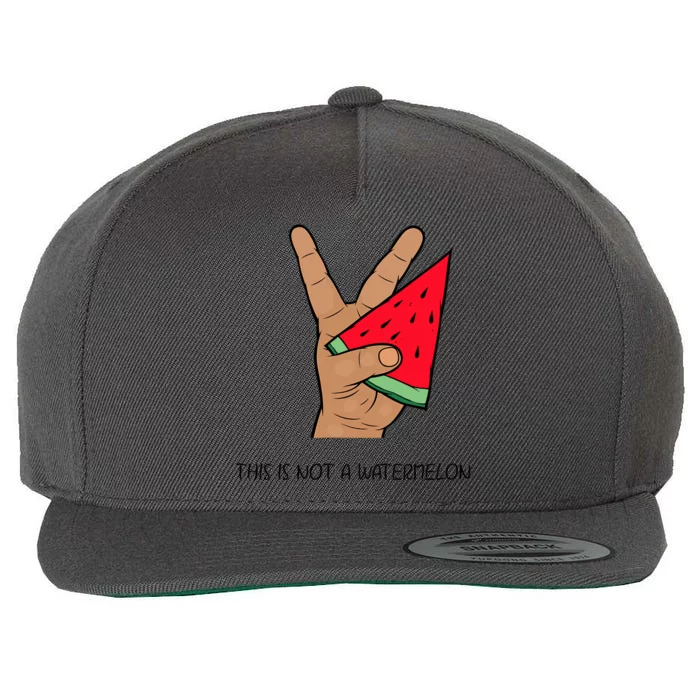 Palestine Watermelon Flag Support Gaza & Freedom! Wool Snapback Cap