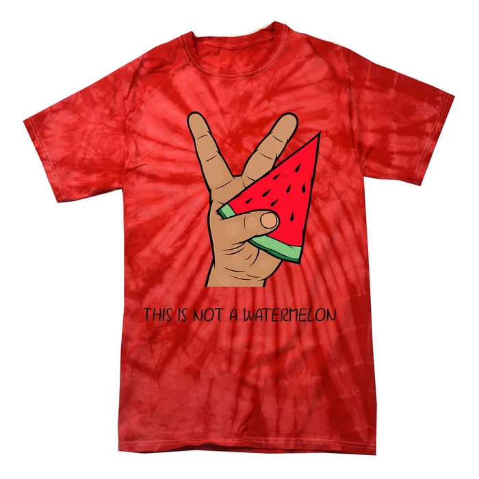 Palestine Watermelon Flag Support Gaza & Freedom! Tie-Dye T-Shirt