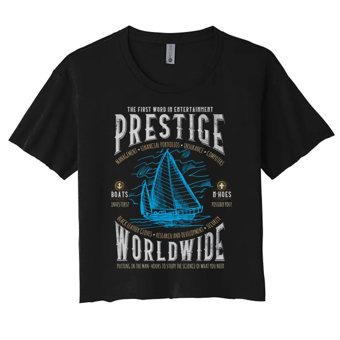 Prestige Worldwide Funny Step Brothers Boats Graphic Funny Gift Women's Crop Top Tee