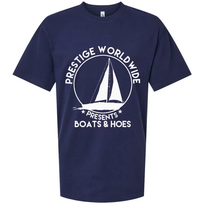 Prestige Worldwide Funny Cool Boats And Hoes Sueded Cloud Jersey T-Shirt