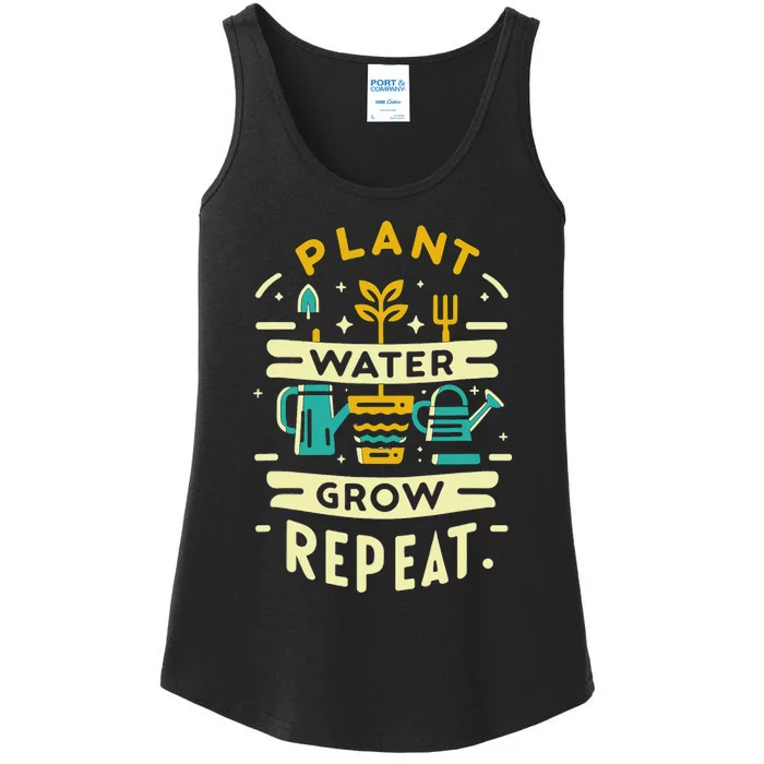 Plant Water Grow Repeat Ladies Essential Tank