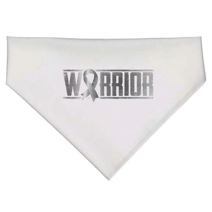 ParkinsonS Warrior Grey Awareness April Month / Day Gift USA-Made Doggie Bandana