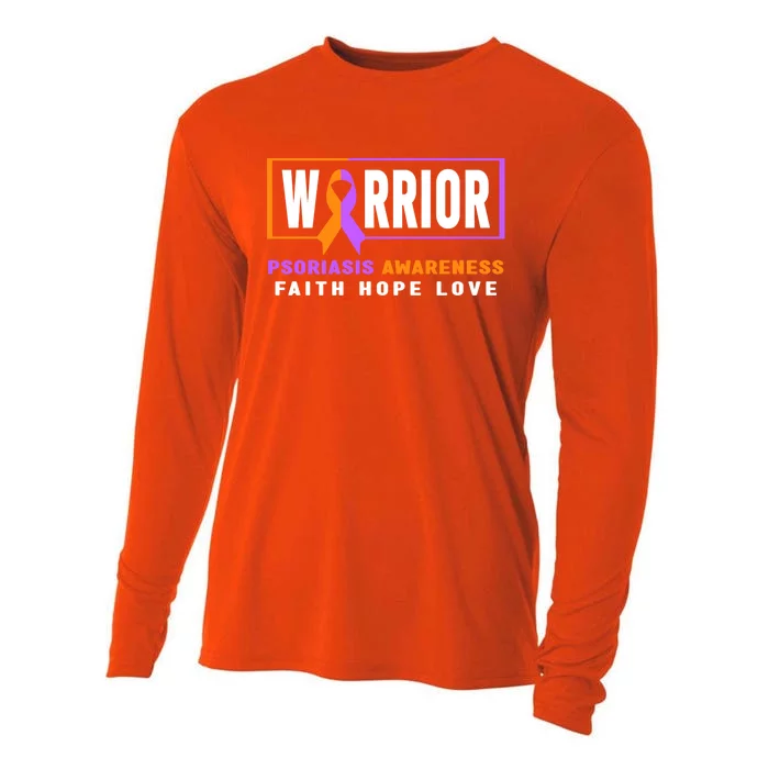 Psoriasis Warrior Gift Psoriasis Awareness Great Gift Cooling Performance Long Sleeve Crew