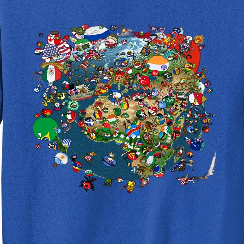 Polandball World Gift Tall Sweatshirt